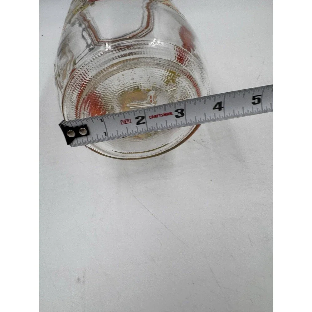 Vintage 1.5L Hinged Lid Glass Jar Made in France Mushrooms, Peppers. Tomatoes